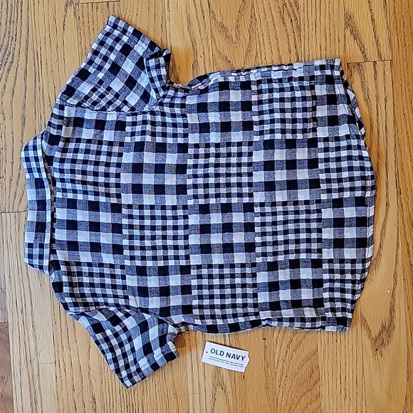 BNWT 4T Blue gingham button up shirt - Picture 4 of 5
